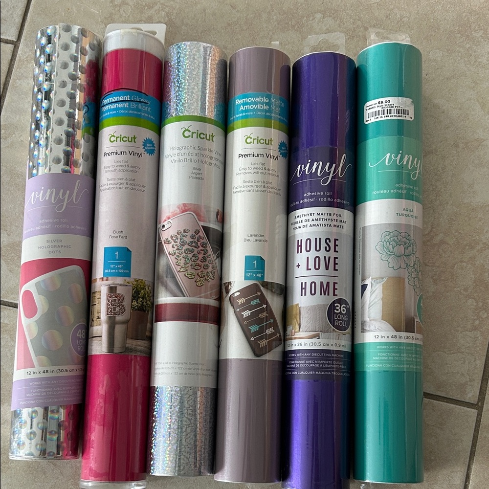 Cricut Premium Vinyl Roll Set - Multicolor